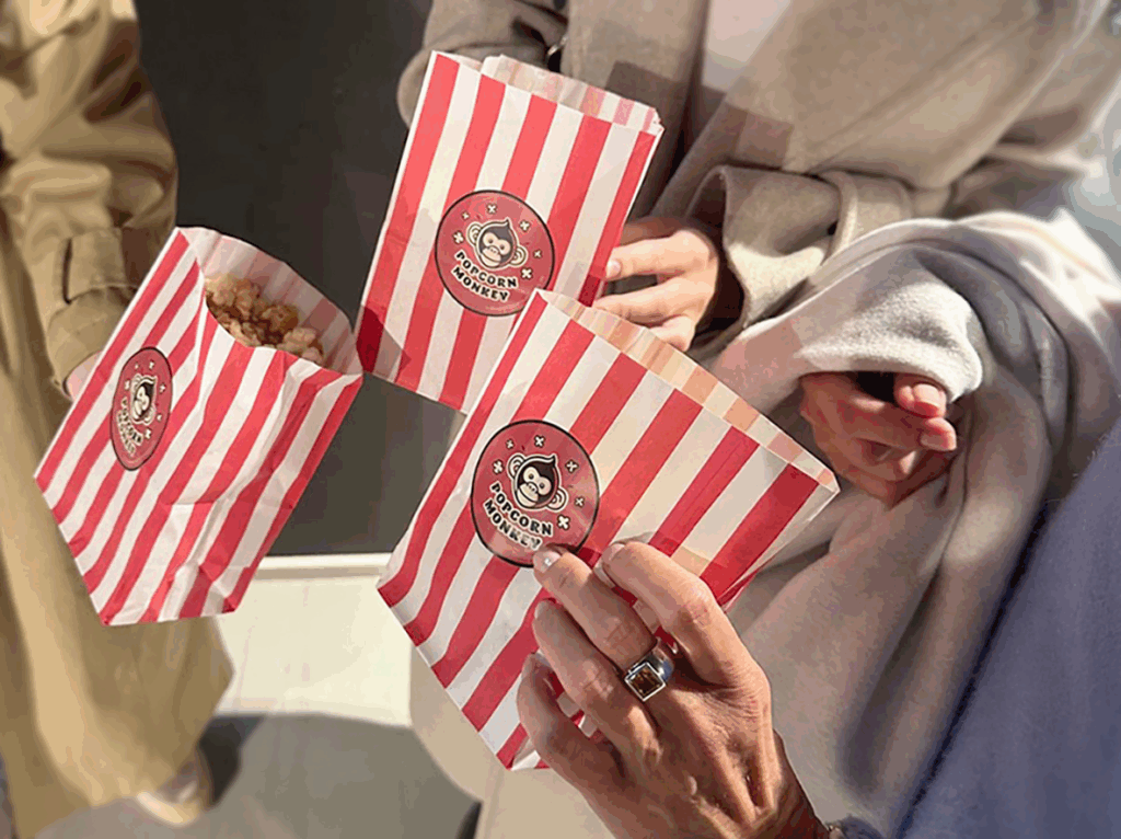 Popcorn Monkey Tüten mit Stickern